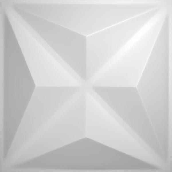 Ekena Millwork Kent EnduraWall Decorative 3D Wall Panel, White, 11 7/8"W x 11 7/8"H WP12X12KEWH - main